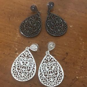Avon dangle earrings.  Two pair